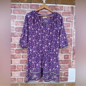 ULLA JOHNSON Jaipur Floral Cotton Dress size 2